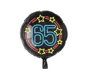 Heliumballon 65 Jahre Neon | 45 cm Heliumballon 65 Jahre Neon | 45 cm