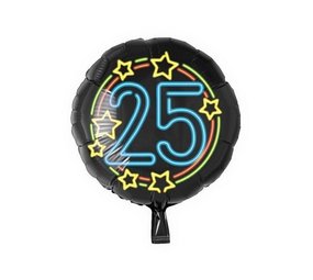 Heliumballon 25 Jahre Neon | 45 cm Heliumballon 25 Jahre Neon | 45 cm