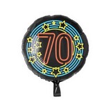 Ballon d'hélium 70 ans néon | 45 cm Ballon d'hélium 70 ans néon | 45 cm