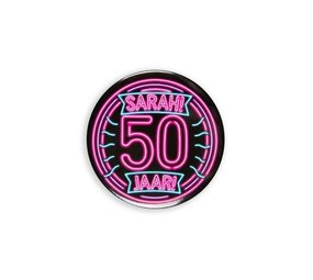 Paper Dreams Helium balloon 50 years Sarah Neon | 45cm Paper Dreams Helium balloon 50 years Sarah Neon | 45cm