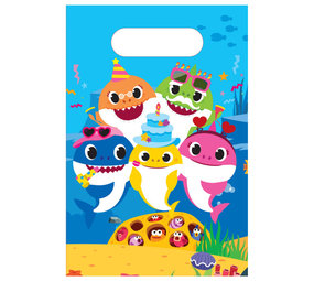 Uitdeelzakjes Baby Shark | 8 stuks Uitdeelzakjes Baby Shark | 8 stuks