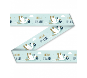 Sales ribbon Hooray It's a Boy! | 12 meters Sales ribbon Hooray It's a Boy! | 12 meters