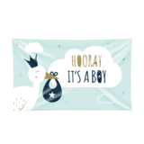Facade flag Hooray It's a Boy XXL | 150x90cm Facade flag Hooray It's a Boy XXL | 150x90cm