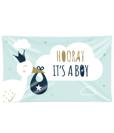 FACADE FLAGH HAURY Es ist ein Junge xxl | 150x90 cm FACADE FLAGH HAURY Es ist ein Junge xxl | 150x90 cm