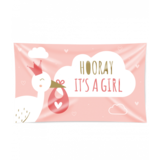 Facade flag Hooray It's A Girl XXL | 150x90cm