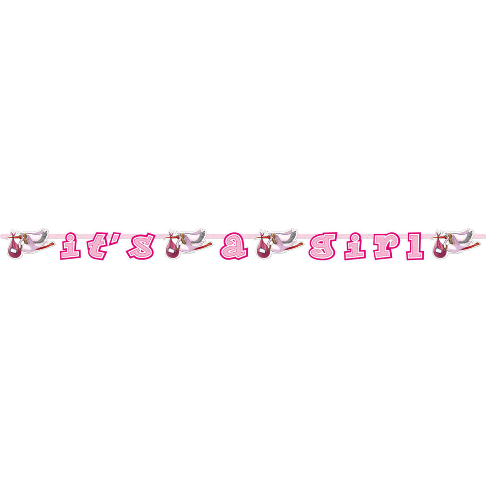 Folat Letter garland It's a Girl Ooievaar
