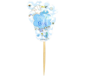 Folat Prikkers geboorte it's a boy! | 24 stuks Folat Prikkers geboorte it's a boy! | 24 stuks