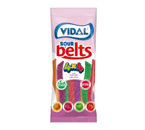 Vidal Sour Belts | zakje van 100gr Vidal Sour Belts | zakje van 100gr