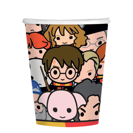 Amscan Harry Potter bekers Cartoon 250ml | 8 stuks Amscan Harry Potter bekers Cartoon 250ml | 8 stuks