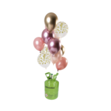 Tuf-Tuf Réservoir d'hélium avec 24 ballons blush dorés Tuf-Tuf Réservoir d'hélium avec 24 ballons blush dorés