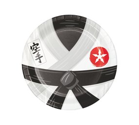 Creative Converting Assiettes de fête Karate 23cm | 8 pièces