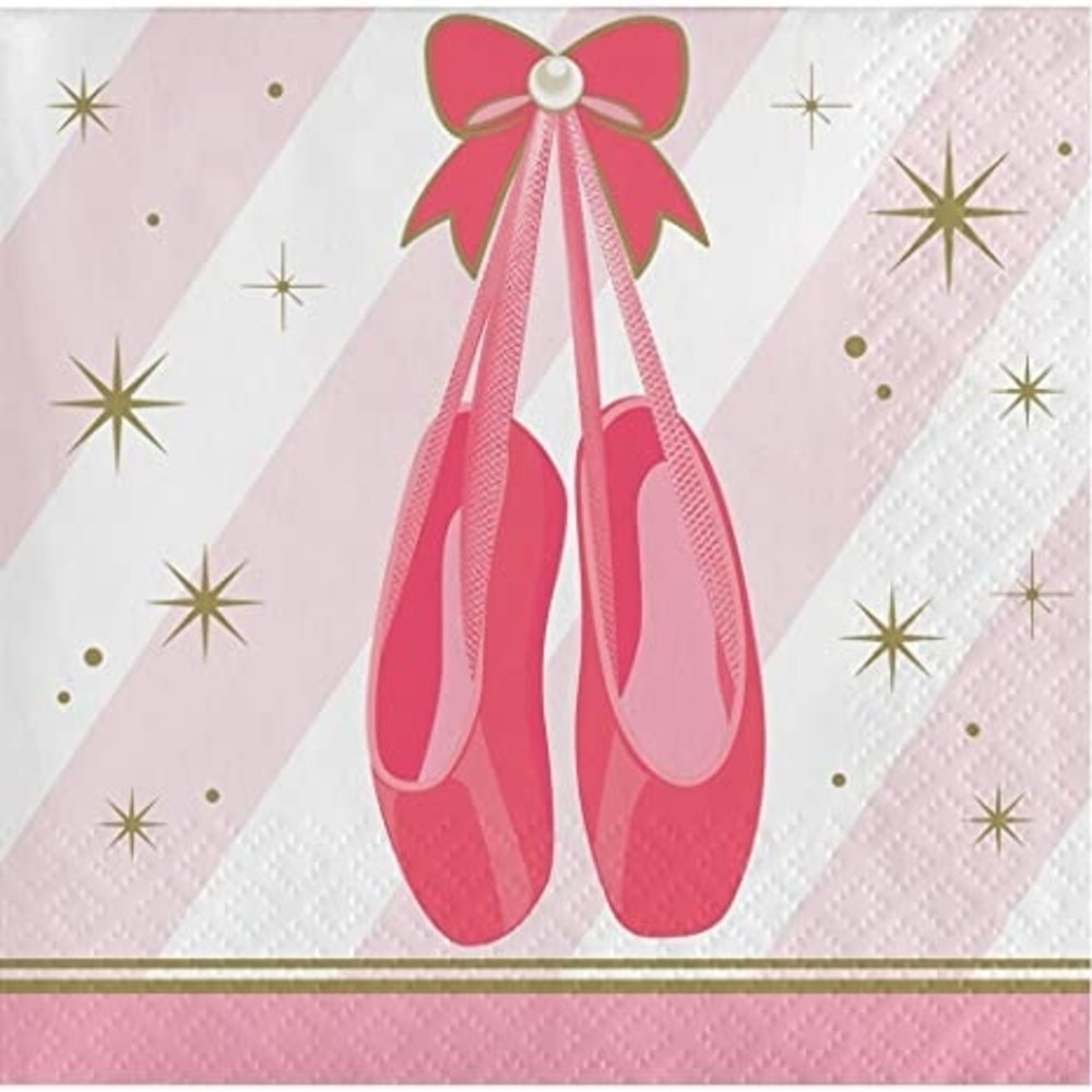Creative Converting Twinkle Toes servetten 25x25cm | 16 stuks Creative Converting Twinkle Toes servetten 25x25cm | 16 stuks