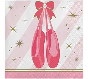 Creative Converting Twinkle Toes Napkins 25x25cm | 16 pieces Creative Converting Twinkle Toes Napkins 25x25cm | 16 pieces