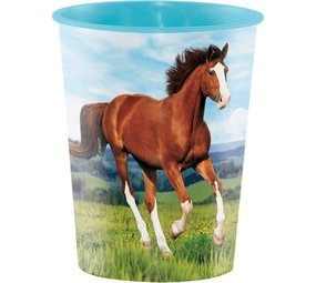 Creative Converting Paard & Pony traktatie beker 473ml | per stuk