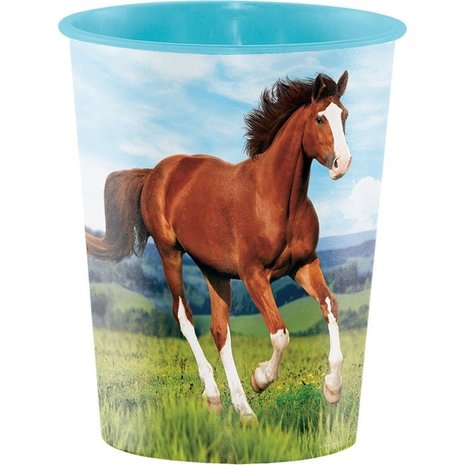 Creative Converting Paard & Pony traktatie beker 473ml | per stuk