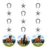 Creative Converting Décoration suspendue cheval et poney 91cm | 3 pièces Creative Converting Décoration suspendue cheval et poney 91cm | 3 pièces