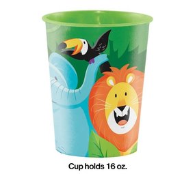Creative Converting Jungle safari traktatie beker 473ml | per stuk Creative Converting Jungle safari traktatie beker 473ml | per stuk