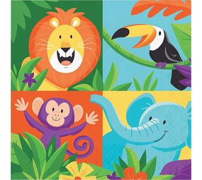 Creative Converting Jungle Safari 33x33cm napkins | 16 pieces