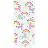 Unique Party Sacs à butin Licorne et Arc-en-ciel 30x13cm | 20 morceaux