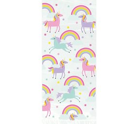 Unique Party Sacs à butin Licorne et Arc-en-ciel 30x13cm | 20 morceaux