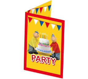 Folat Invitations Pat a Mat | 8 pièces Folat Invitations Pat a Mat | 8 pièces