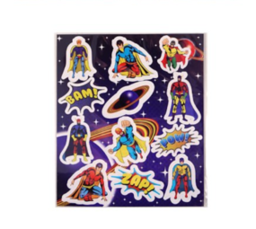 Henbrandt Superhelden fun stickervel met 12 stickers Henbrandt Superhelden fun stickervel met 12 stickers
