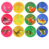 Henbrandt Balle rebondissante 3D dino 4,3cm | par unité