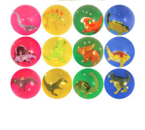 Henbrandt 3D dino stuiterbal 4,3cm | per stuk Henbrandt 3D dino stuiterbal 4,3cm | per stuk