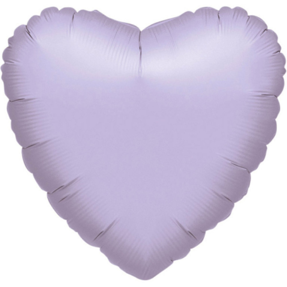 Amscan Ballon hélium coeur lilas métallisé | 40cm