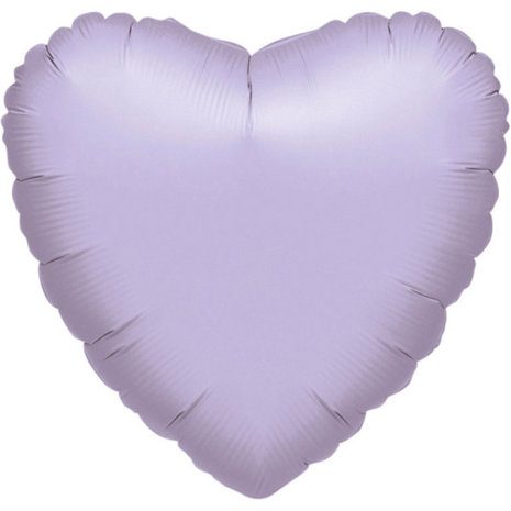 Amscan Ballon hélium coeur lilas métallisé | 40cm