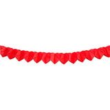 Globos Nordic Papieren slinger hartjes rood | 6 meter