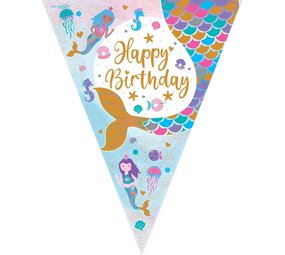 Oaktree Mermaid Letter Garland Happy Birthday 390cm | per Unit Oaktree Mermaid Letter Garland Happy Birthday 390cm | per Unit