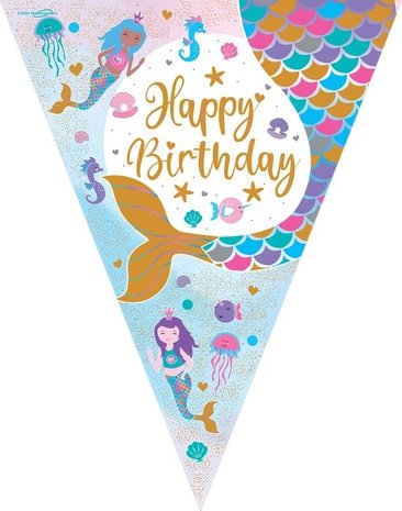 Oaktree Mermaid Letter Garland Happy Birthday 390cm | per Unit