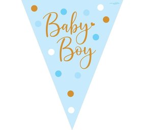 Oaktree Slinger vlaggenlijn Baby Boy stippen | 3.90cm Oaktree Slinger vlaggenlijn Baby Boy stippen | 3.90cm
