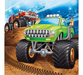 Creative Converting Servetten Monster Truck 32cmx32cm | 16 stuks Creative Converting Servetten Monster Truck 32cmx32cm | 16 stuks