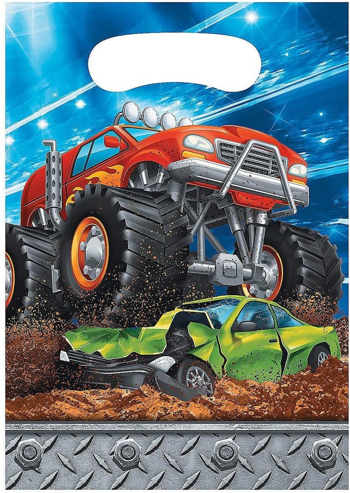 Creative Converting Traktationsbeutel Monster Truck | 8 Stücke