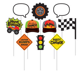 Creative Converting Monster Truck Rally photo props | 10-part Creative Converting Monster Truck Rally photo props | 10-part