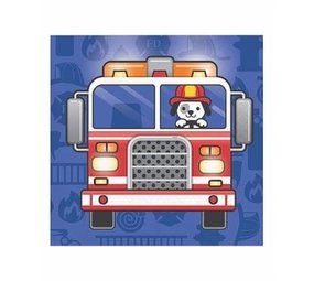Creative Converting Servetten brandweer 24x24cm | 16 stuks Creative Converting Servetten brandweer 24x24cm | 16 stuks