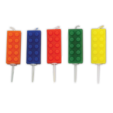 Creative Converting Bougies à gâteau Lego 5cm | 5 pièces