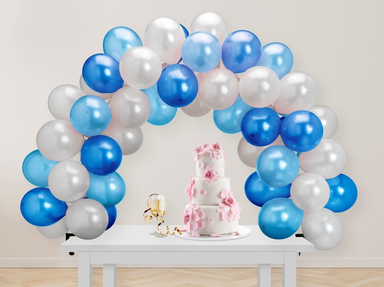 Globos Nordic Balloon arch table model DIY