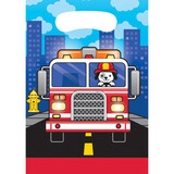 Creative Converting Traktatiezakje brandweer | 8 stuks Creative Converting Traktatiezakje brandweer | 8 stuks