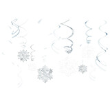 Amscan Swirls flocons de neige | 12 pièces Amscan Swirls flocons de neige | 12 pièces