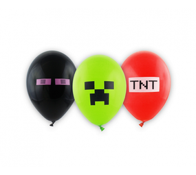 Godan Minecraft ballonnen | 6 stuks Godan Minecraft ballonnen | 6 stuks