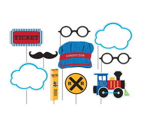 Creative Converting Conducteur en trein Foto Props | 10-delig Creative Converting Conducteur en trein Foto Props | 10-delig