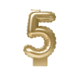 Paper Dreams Bougie 5 Feuille d'or Ballon | 7cm Paper Dreams Bougie 5 Feuille d'or Ballon | 7cm