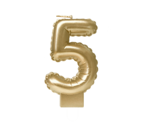 Paper Dreams Kerze 5 Folienballon Gold | 7cm Paper Dreams Kerze 5 Folienballon Gold | 7cm