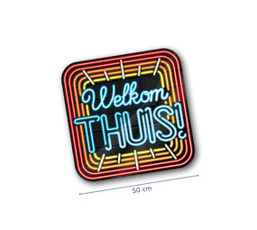 Paper Dreams Neon -Türschilder willkommen zu Hause | 50 cm Paper Dreams Neon -Türschilder willkommen zu Hause | 50 cm