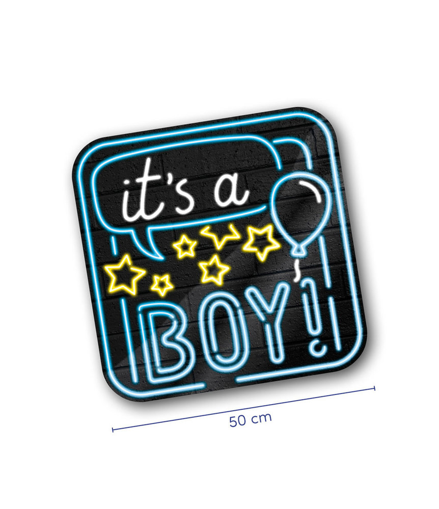 Paper Dreams NEON Doorboards It's A Boy | 50cm