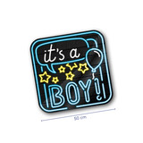 Paper Dreams NEON Doorboards It's A Boy | 50cm