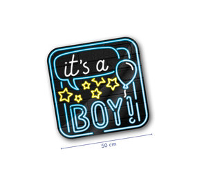 Paper Dreams Neon deurborden It's a boy | 50cm